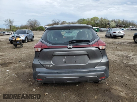 2022 Nissan Kicks S z VIN 3N1CP5BVXNL491561, wystawiony jako Copart lot #51327675 z przebiegiem 87 111 mil mil oraz Szkoda całkowita • Salvage title. Historia ofert i sprzedaży dostępna na DreamBid. Obrazek 6.