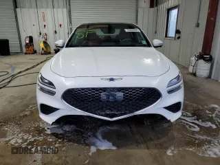 2022 Genesis G70 3.3T Launch Edition with VIN KMTG14TE4NU082195, listed as a Copart auction lot 70804084 with 48,844 mi miles and Salvage Title. Bid and sale history available at carsss.com. Image 5.