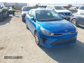 2021 Kia Rio S with VIN 3KPA24AD9ME364664, listed as a IAAI auction lot 41416383 with 69,180 mi miles. Bid and sale history available at carsss.com. Image 1.