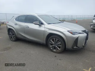 2022 Lexus UX 250h F Sport with VIN JTHR9JBH6N2054435, listed as a Copart auction lot 45687975 with 12,615 mi miles and Clean Title. Bid and sale history available at DreamBid. Image 4.