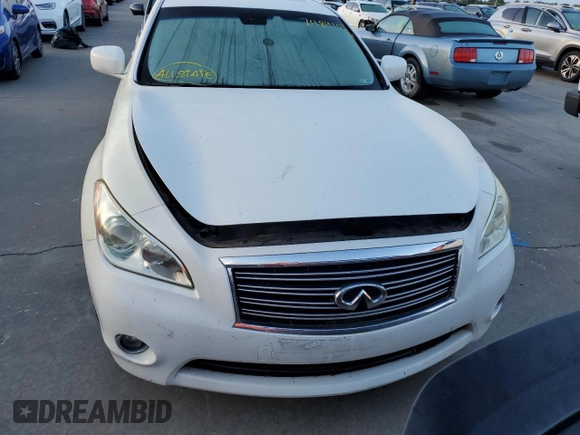 2011 Infiniti M with VIN JN1BY1AR9BM371628, listed as a Copart auction lot 74841034 with Not Provided miles and Salvage Title. Bid and sale history available at DreamBid. Image 5.