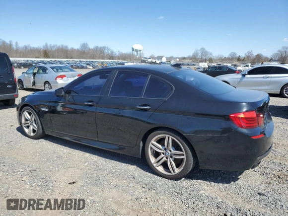 2013 BMW 5 Series 550i with VIN WBAFR9C54DD226730, listed as a Copart auction lot 50689595 with 95,742 mi miles and Clean Title. Bid and sale history available at carsss.com. Image 2.