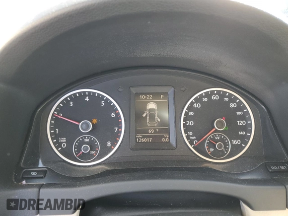 2012 Volkswagen Tiguan SEL with VIN WVGAV7AXXCW521394, listed as a Copart auction lot 53000555 with 126,017 mi miles and Salvage Title. Bid and sale history available at DreamBid. Image 9.