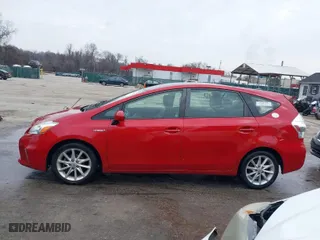 2012 Toyota Prius v Two with VIN JTDZN3EU3C3012636, listed as a IAAI auction lot 41485685 with 186,053 mi miles. Bid and sale history available at carsss.com. Image 14.
