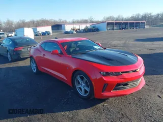 2016 Chevrolet Camaro 1LT with VIN 1G1FB1RS2G0143405, listed as a IAAI auction lot 41519292 with 129,524 mi miles. Bid and sale history available at carsss.com. Image 1.