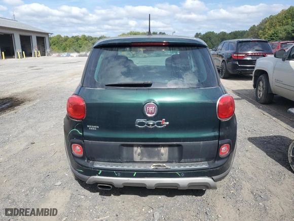 2014 FIAT 500L Trekking with VIN ZFBCFADH0EZ023382, listed as a Copart auction lot 70666344 with 126,097 mi miles and Salvage Title. Bid and sale history available at carsss.com. Image 6.