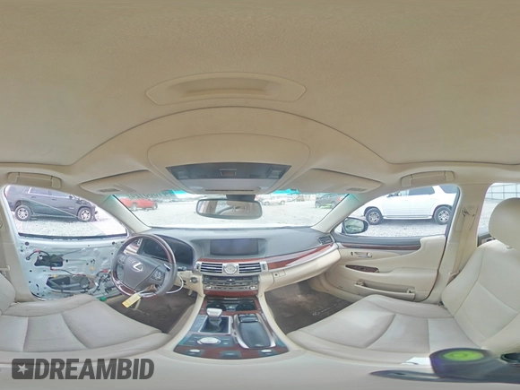 2014 Lexus LS 460 L with VIN JTHDL5EF4E5006895, listed as a Copart auction lot 41365124 with 116,785 mi miles and Salvage title. Bid and sale history available at DreamBid. Image 12.