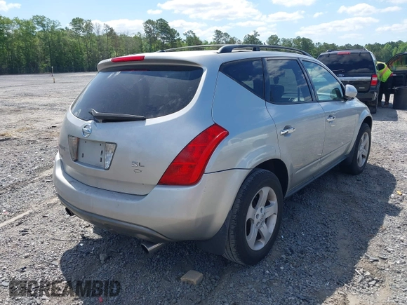 2004 Nissan Murano SL with VIN JN8AZ08T04W214583, listed as a IAAI auction lot 42142039 with 283,331 mi miles and . Bid and sale history available at DreamBid. Image 4.