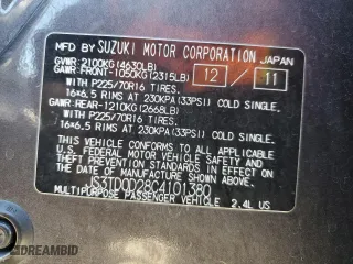 2012 Suzuki Grand Vitara Premium with VIN JS3TD0D28C4101380, listed as a Copart auction lot 76623934 with 168,044 mi miles and Salvage Title. Bid and sale history available at carsss.com. Image 13.