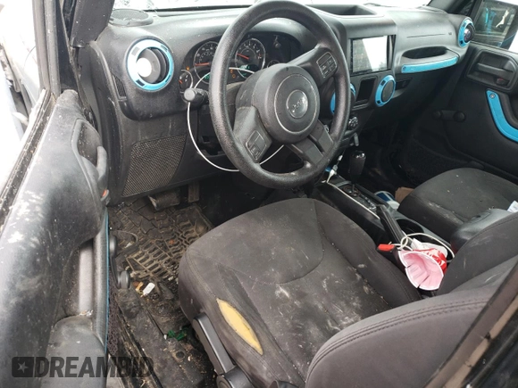 2016 Jeep Wrangler Unlimited Sport with VIN 1C4BJWDG4GL144417, listed as a Copart auction lot 45566405 with 135,865 mi miles and Salvage title. Bid and sale history available at DreamBid. Image 8.