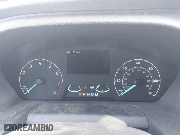 2020 Ford Transit Cargo with VIN 1FTYE1Y86LKA27345, listed as a IAAI auction lot 42577599 with 67,182 mi miles and . Bid and sale history available at DreamBid. Image 7.