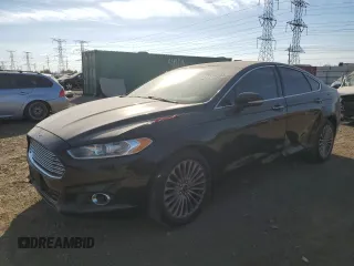 2016 Ford Fusion Titanium with VIN 3FA6P0K98GR319289, listed as a Copart auction lot 77114294 with 123,586 mi miles and Salvage Title. Bid and sale history available at DreamBid. Image 1.