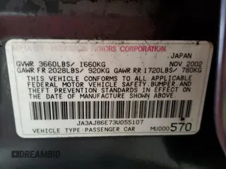 2003 Mitsubishi Lancer OZ-Rally with VIN JA3AJ86E73U055107, listed as a Copart auction lot 47532845 with 186,173 mi miles and Salvage Title. Bid and sale history available at carsss.com. Image 12.