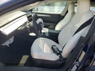 2022 Tesla Model 3 Long Range with VIN 5YJ3E1EB2NF243381, listed as a Copart auction lot 48917265 with 25,865 mi miles and Salvage Title. Bid and sale history available at DreamBid. Image 7.