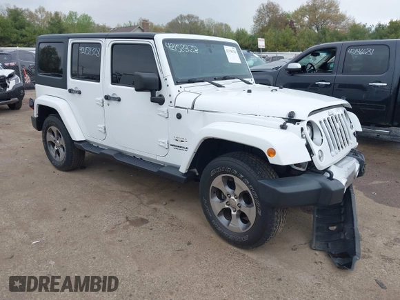 2016 Jeep Wrangler Unlimited Sahara с VIN 1C4HJWEG8GL345391, выставлен на аукционе IAAI как лот 42158328 с пробегом 61 020 миль миль и . История ставок и продаж доступна на DreamBid. Изображение 1.