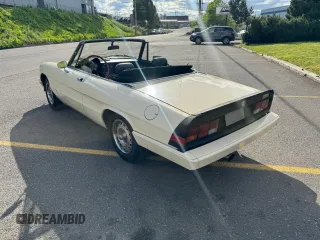1985 Alfa Romeo Spider Veloce z VIN ZARBA5415F1020937, wystawiony jako Copart lot #63728494 z przebiegiem 115 547 mil mil oraz Tytuł czysty. Historia ofert i sprzedaży dostępna na DreamBid. Obrazek 3.