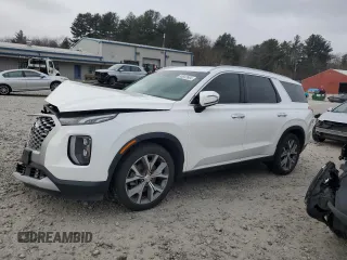 2022 Hyundai Palisade SEL with VIN KM8R3DHEXNU349913, listed as a Copart auction lot 86847684 with 65,153 mi miles and Salvage Title. Bid and sale history available at carsss.com. Image 1.