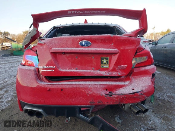 2018 Subaru WRX Limited with VIN JF1VA1L62J8802468, listed as a IAAI auction lot 41354650 with 91,376 mi miles. Bid and sale history available at carsss.com. Image 16.
