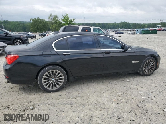 2011 BMW 7 Series 740Li with VIN WBAKB4C57BC574689, listed as a Copart auction lot 54701195 with 135,878 mi miles and Clean Title. Bid and sale history available at carsss.com. Image 3.
