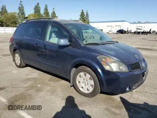 2005 Nissan Quest SE with VIN 5N1BV28U15N103303, listed as a Copart auction lot 46355765 with 0 mi miles and Clean Title. Bid and sale history available at carsss.com. Image 4.