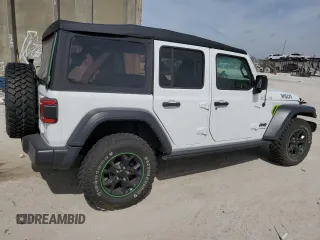 2023 Jeep Wrangler Willys with VIN 1C4HJXDN5PW510494, listed as a Copart auction lot 49237984 with 19,371 mi miles and Non Repairable. Bid and sale history available at DreamBid. Image 3.