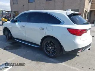 2016 Acura MDX w/Tech with VIN 5FRYD4H47GB045999, listed as a IAAI auction lot 42041010 with 124,096 mi miles. Bid and sale history available at carsss.com. Image 3.