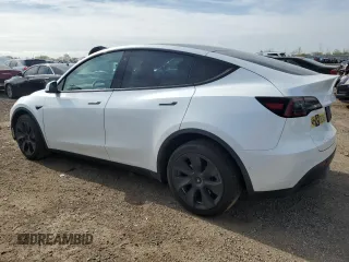 2022 Tesla Model Y Long Range z VIN 7SAYGAEE2NF465173, wystawiony jako Copart lot #53983845 z przebiegiem 42 740 mil mil oraz Szkody całkowita. Historia ofert i sprzedaży dostępna na DreamBid. Obrazek 2.