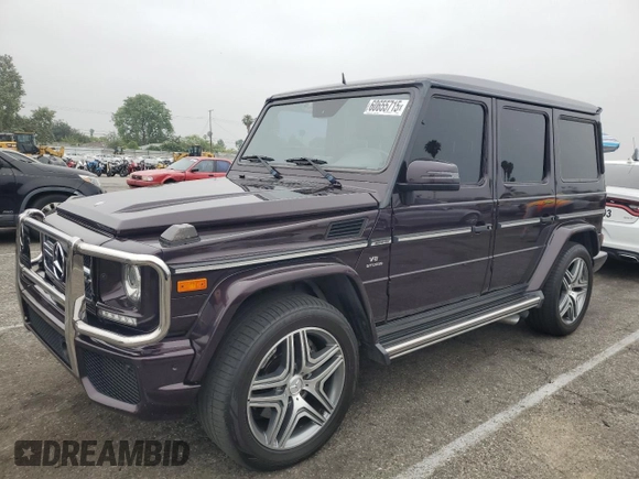 2015 Mercedes-Benz G 63 AMG z VIN WDCYC7DFXFX235288, wystawiony jako Copart lot #60655715 z przebiegiem 118 484 mil mil oraz Szkoda całkowita • Salvage title. Historia ofert i sprzedaży dostępna na DreamBid. Obrazek 1.