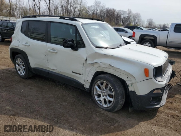 2017 Jeep Renegade Latitude with VIN ZACCJABB3HPE48852, listed as a Copart auction lot 54008295 with 102,088 mi miles and Clean Title. Bid and sale history available at carsss.com. Image 4.