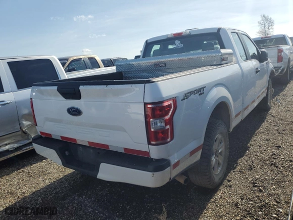 2018 Ford F-150 XL with VIN 1FTEX1EB8JKD51813, listed as a Copart auction lot 73283484 with 141,377 mi miles and Salvage Title. Bid and sale history available at carsss.com. Image 3.