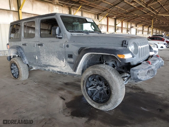 2019 Jeep Wrangler Unlimited Sport S with VIN 1C4HJXDN3KW573568, listed as a Copart auction lot 44257035 with 67,775 mi miles and Clean Title. Bid and sale history available at carsss.com. Image 4.