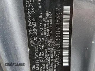2011 BMW 1 Series 128i z VIN WBAUN1C58BVH83316, wystawiony jako Copart lot #52427935 z przebiegiem 89 781 mil mil oraz Szkoda całkowita • Salvage title. Historia ofert i sprzedaży dostępna na DreamBid. Obrazek 12.