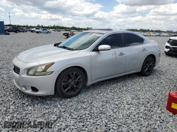 2014 Nissan Maxima S with VIN 1N4AA5AP8EC909075, listed as a Copart auction lot 53097245 with 132,311 mi miles and Salvage Title. Bid and sale history available at DreamBid. Image 1.