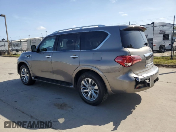 2016 Infiniti QX80 with VIN JN8AZ2NEXG9125687, listed as a Copart auction lot 52184535 with 149,495 mi miles and Salvage title. Bid and sale history available at DreamBid. Image 2.
