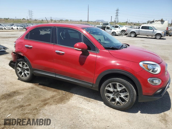 2016 FIAT 500X Trekking with VIN ZFBCFYCT3GP339520, listed as a Copart auction lot 57716325 with Not provided miles and Salvage title. Bid and sale history available at DreamBid. Image 4.