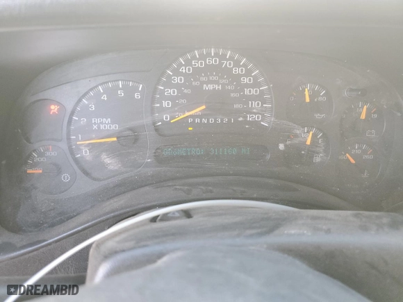 2007 Chevrolet Silverado 2500 with VIN 1GBHC24U57E165823, listed as a Copart auction lot 44627995 with 311,160 mi miles and Salvage Title. Bid and sale history available at carsss.com. Image 9.