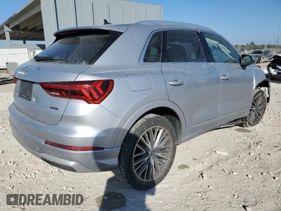 2022 Audi Q3 Premium with VIN WA1AUCF31N1006249, listed as a Copart auction lot 44422395 with 41,862 mi miles and Non Repairable. Bid and sale history available at carsss.com. Image 3.