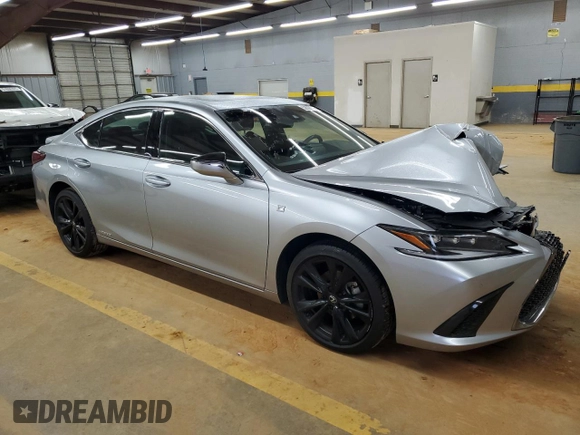 2022 Lexus ES 300h F Sport with VIN 58AGA1C1XNU014899, listed as a Copart auction lot 52629385 with Not provided miles and Salvage title. Bid and sale history available at DreamBid. Image 4.