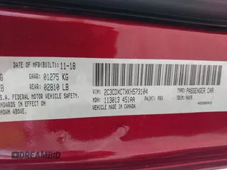 2019 Dodge Charger R/T z VIN 2C3CDXCTXKH573104, wystawiony jako IAAI lot #42126922 z przebiegiem 93 953 mil mil oraz . Historia ofert i sprzedaży dostępna na DreamBid. Obrazek 9.