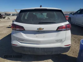 2024 Chevrolet Equinox LS with VIN 3GNAXHEG3RL271467, listed as a Copart auction lot 46287595 with 25,465 mi miles and Salvage Title. Bid and sale history available at DreamBid. Image 6.