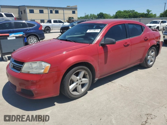 2014 Dodge Avenger SE with VIN 1C3CDZAB2EN112738, listed as a Copart auction lot 54128075 with 144,800 mi miles and Salvage Title. Bid and sale history available at DreamBid. Image 1.