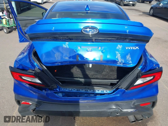 2022 Subaru WRX Premium with VIN JF1VBAF66N9022448, listed as a IAAI auction lot 42043788 with 38,018 mi miles and . Bid and sale history available at DreamBid. Image 6.