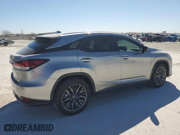 2022 Lexus RX with VIN 2T2YGMDA5NC091817, listed as a Copart auction lot 49316305 with 14,215 mi miles and Salvage Title. Bid and sale history available at carsss.com. Image 3.