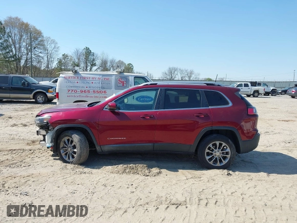 2020 Jeep Cherokee Altitude with VIN 1C4PJLLB9LD585622, listed as a IAAI auction lot 41892080 with 21,331 mi miles and . Bid and sale history available at carsss.com. Image 15.