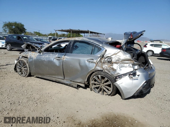 2022 Lexus IS 350 F Sport z VIN JTHGZ1B25N5056758, wystawiony jako Copart lot #53915925 z przebiegiem 25 576 mil mil oraz Szkoda całkowita • Salvage title. Historia ofert i sprzedaży dostępna na DreamBid. Obrazek 2.