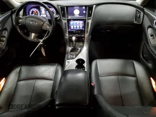 2015 Infiniti Q50 Premium with VIN JN1BV7AR5FM405808, listed as a Copart auction lot 46289625 with 110,441 mi miles and Salvage Title. Bid and sale history available at carsss.com. Image 8.
