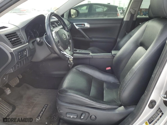 2012 Lexus CT 200h with VIN JTHKD5BHXC2121266, listed as a Copart auction lot 46069325 with 127398 miles and Salvage Title. Bid and sale history available at carsss.com. Image 7.