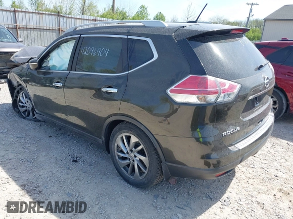 2015 Nissan Rogue SL with VIN 5N1AT2MV9FC813059, listed as a IAAI auction lot 42096904 with 121,494 mi miles and . Bid and sale history available at carsss.com. Image 3.