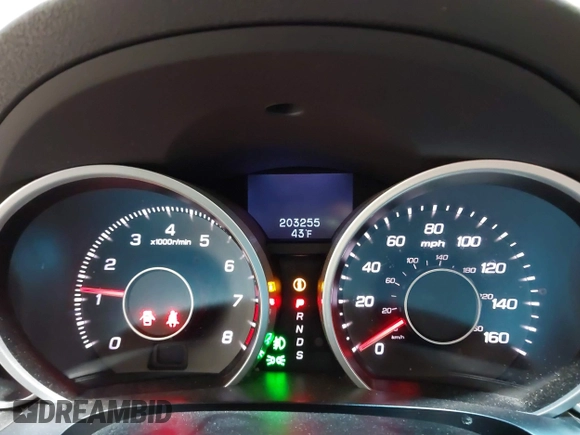 2009 Acura TL Tech with VIN 19UUA86559A006482, listed as a IAAI auction lot 41531597 with 203,255 mi miles. Bid and sale history available at carsss.com. Image 7.