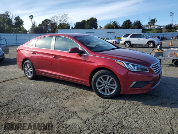 2016 Hyundai Sonata SE with VIN 5NPE24AF9GH323096, listed as a Copart auction lot 87087964 with 52,770 mi miles and Salvage Title. Bid and sale history available at carsss.com. Image 4.